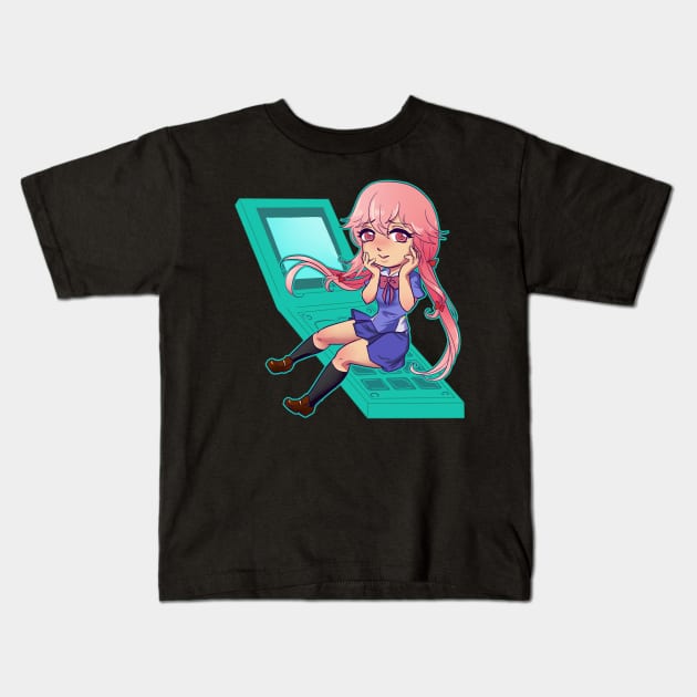 Gasai Yuno Kids T-Shirt by MeikosArt